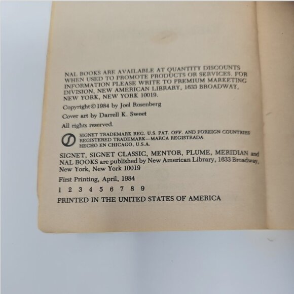 1st Printing 1984 Sword & The Chain Guardians Of Flame Paperback Book Rosenberg - Picture 3 of 4